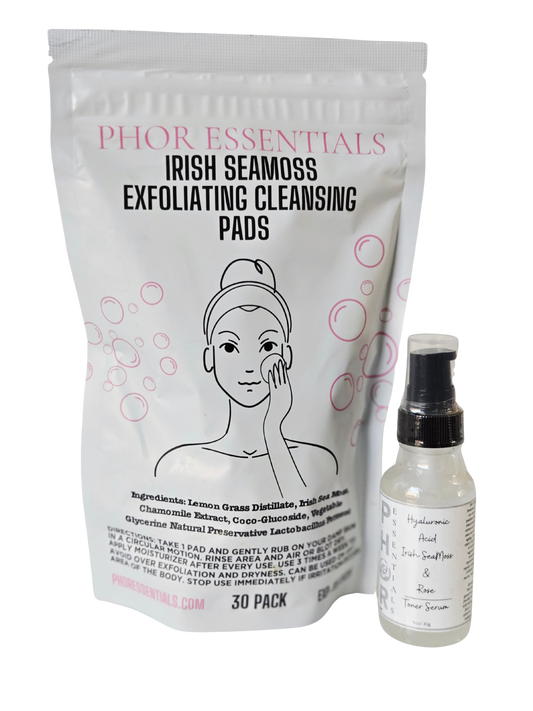 Irish Sea Moss Rose Cleanser Toner Duo
