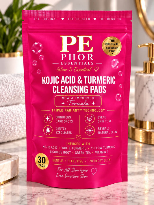 2 Pack Turmeric Kojic Acid Exfoliating Cleansing Pads